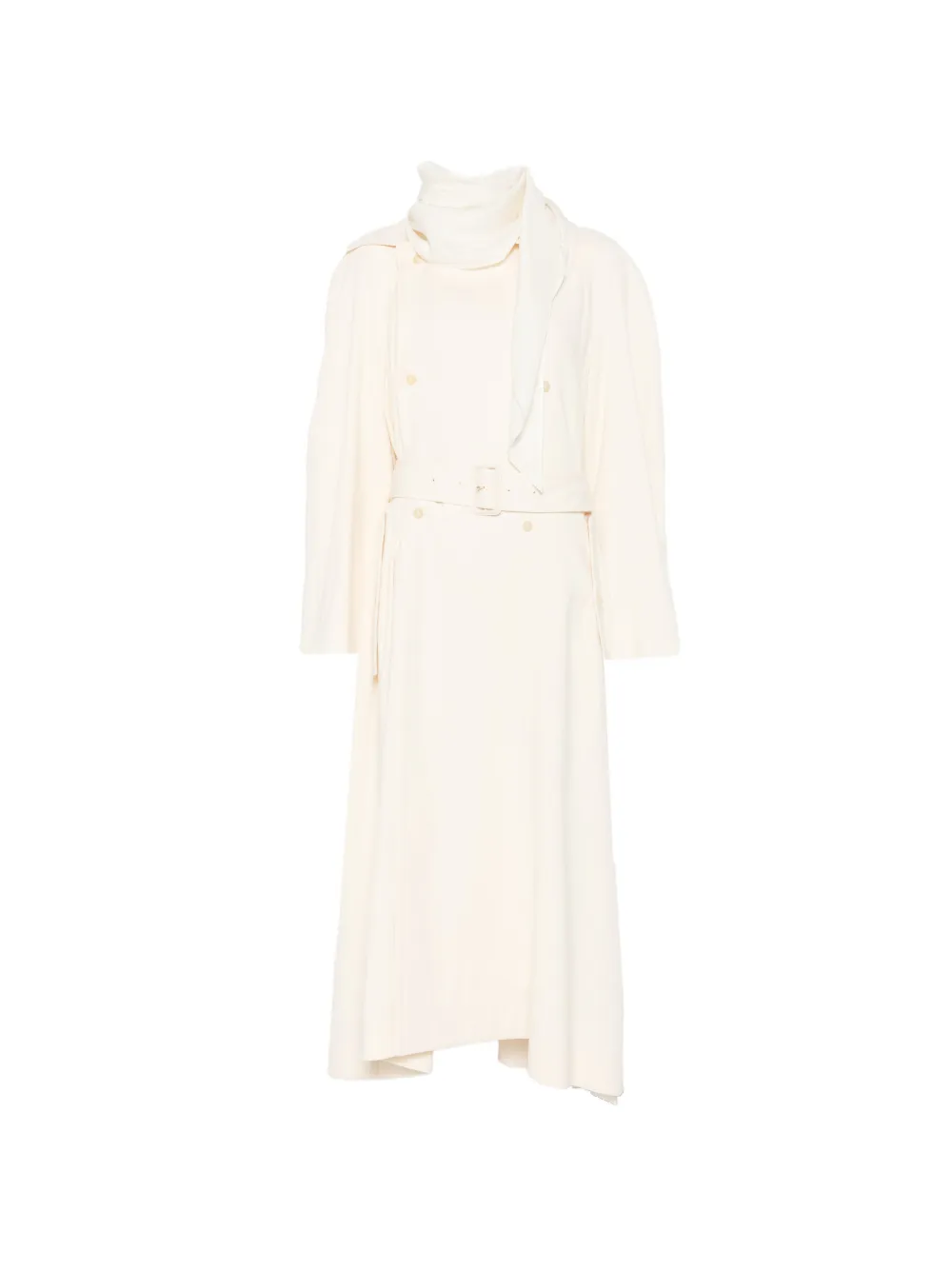 Carven belted double-breasted coat - Toni neutri