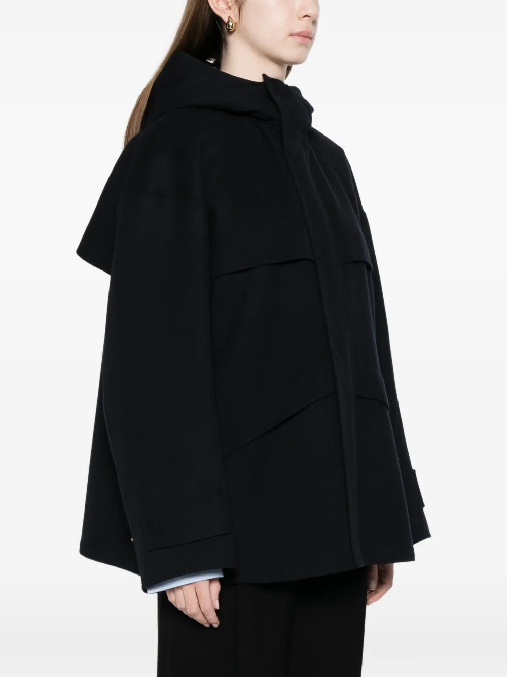  Carven Chaqueta Con Capucha - Azul 