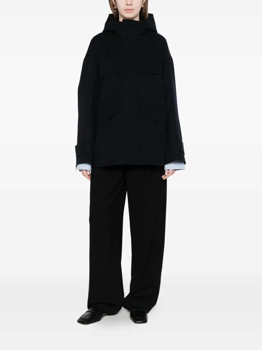  Carven Chaqueta Con Capucha - Azul 