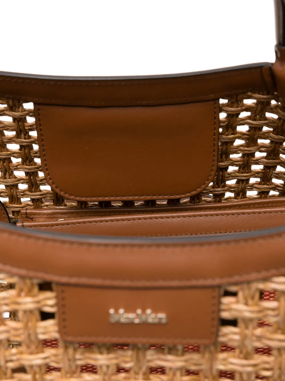 Max Mara Geweven shopper Beige