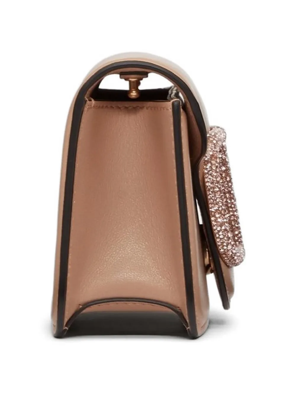 Valentino Garavani Locò kleine schoudertas met juwelen logo Roze