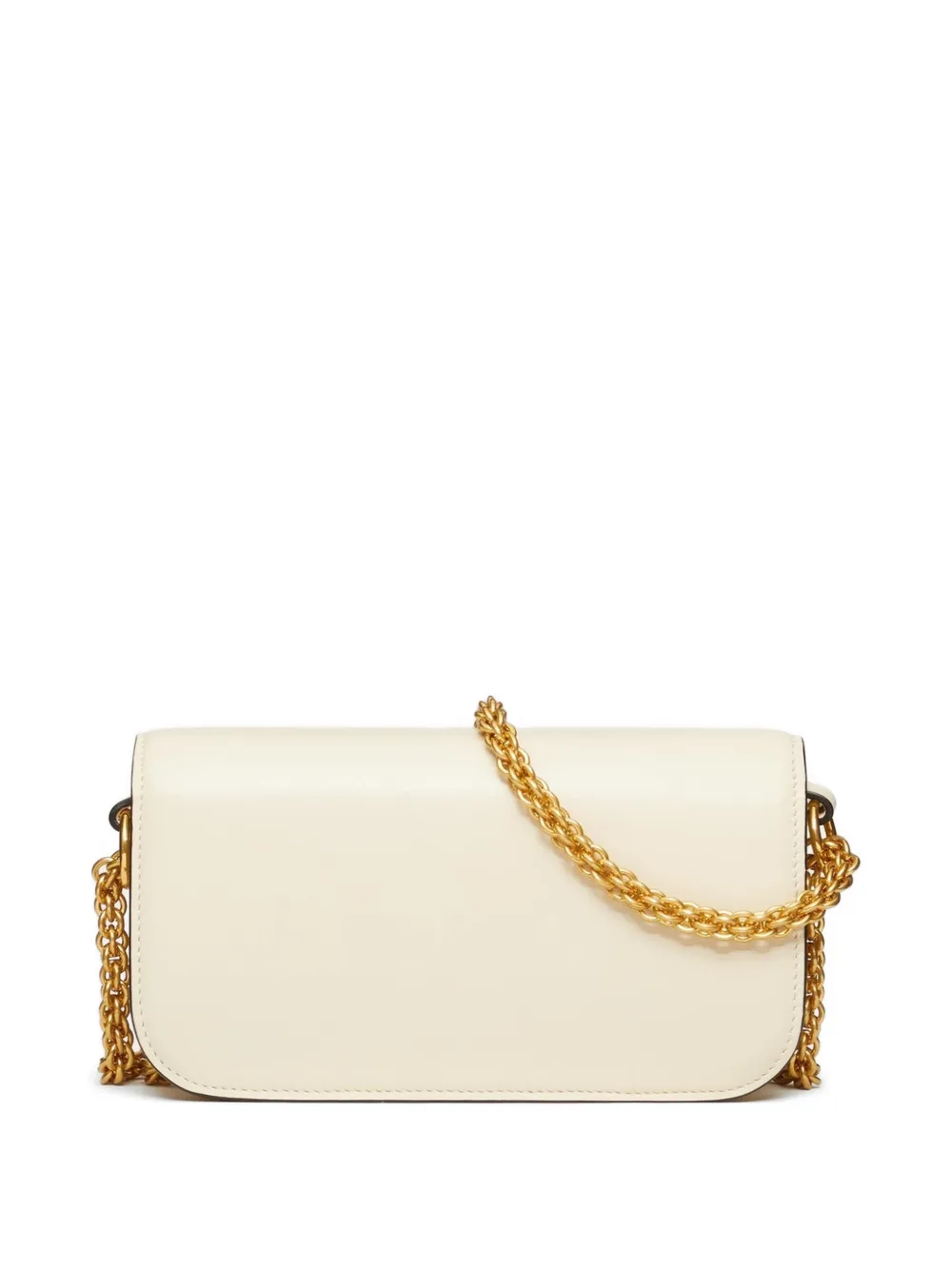 Valentino Garavani Locò kleine schoudertas van kalfsleer Beige