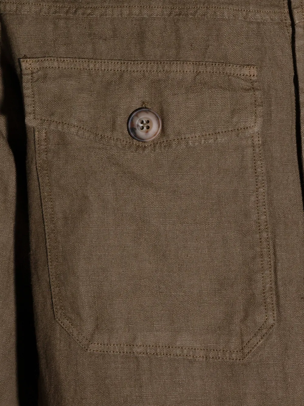 Buttoned Front-Pocket Shirt Jacket