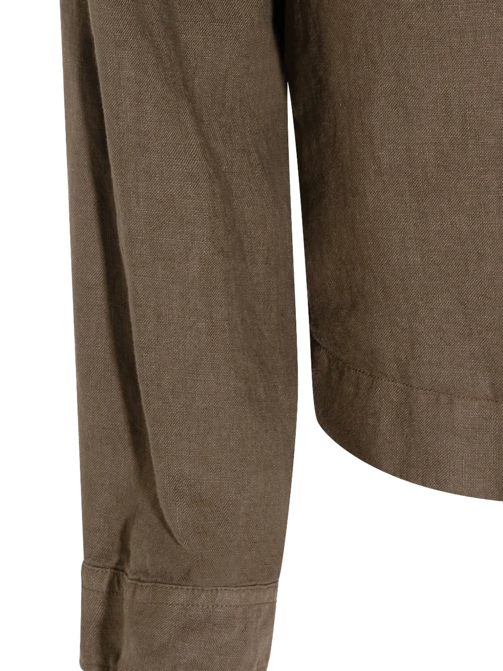 Buttoned Front-Pocket Shirt Jacket