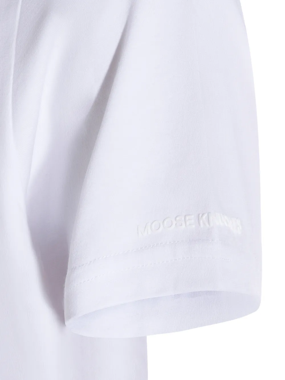 Moose Knuckles T-shirt met logo Wit