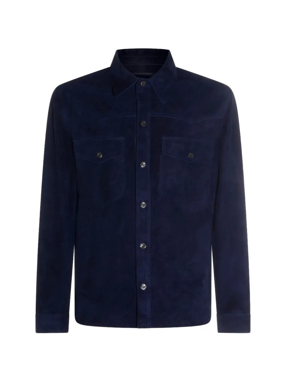 Salvatore Santoro buttoned suede jacket - Blu