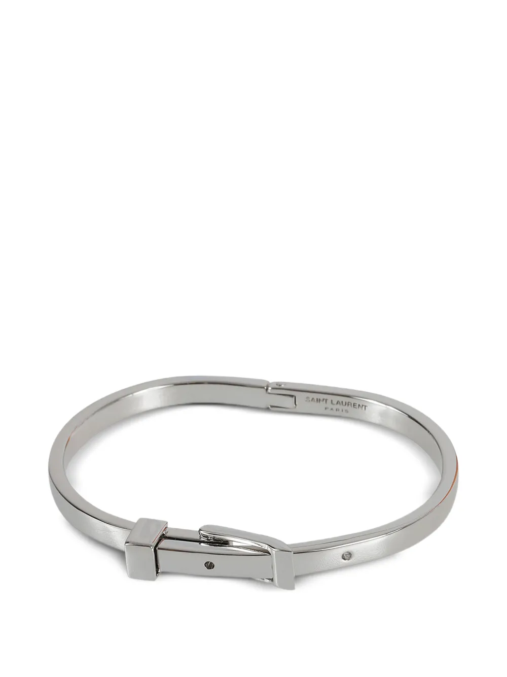 Saint Laurent buckle brass bracelet - Silver