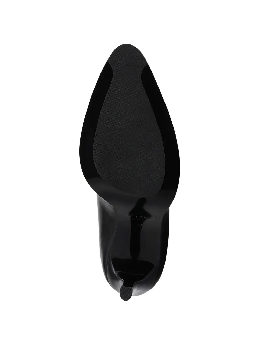 POTAMY Leren pumps met T-bandje Zwart