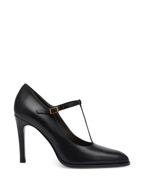 POTAMY T-strap leather pumps