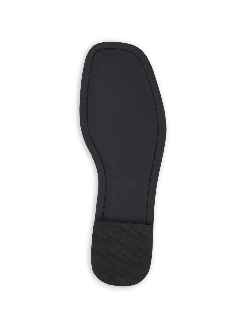 POTAMY Leren sandalen met uitgesneden details Rood