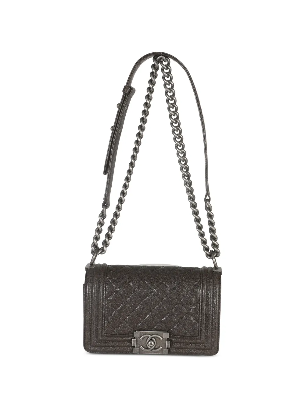 2018-2019 Small Boy Quilted Caviar Crossbody Bag