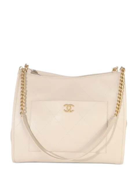 CHANEL Pre-Owned tote de piel capitonada 2021-2025