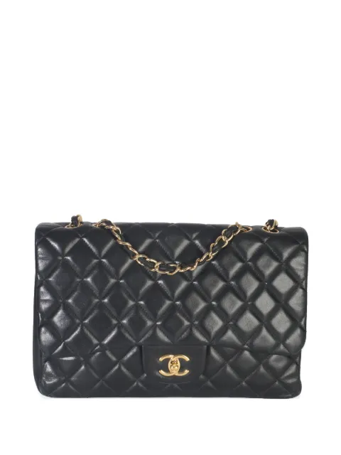 CHANEL Pre-Owned 2009-2010 Quilted flap lambskin shoulder bag