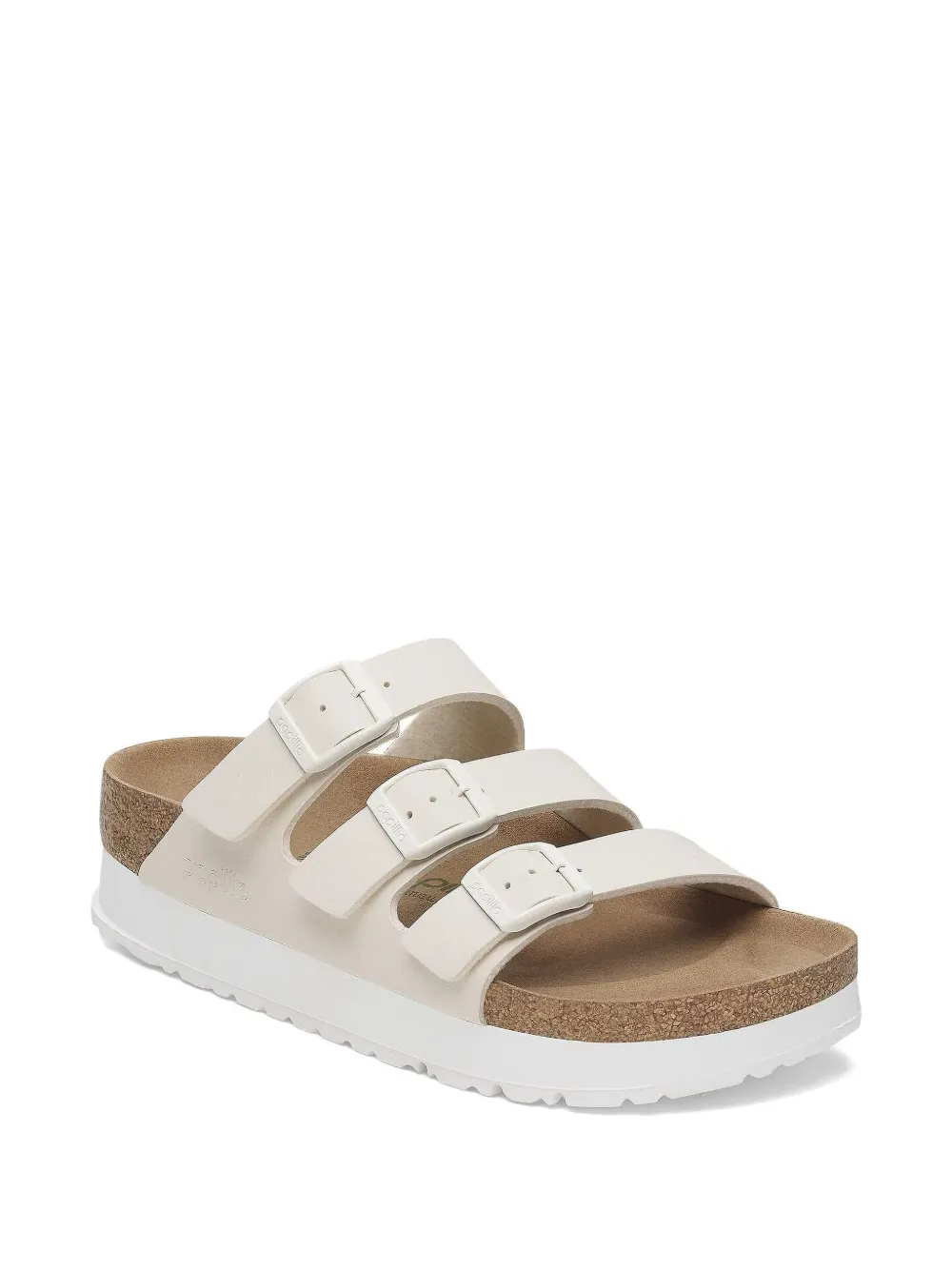 Birkenstock Florida flex sandalen met plateauzool Beige