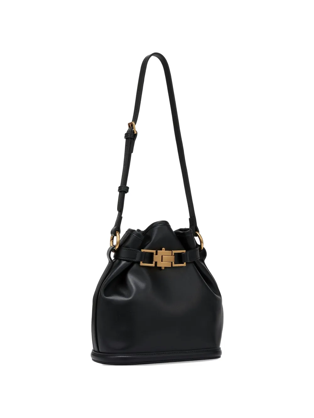 POTAMY strap buckle-detail buckle bag - Nero