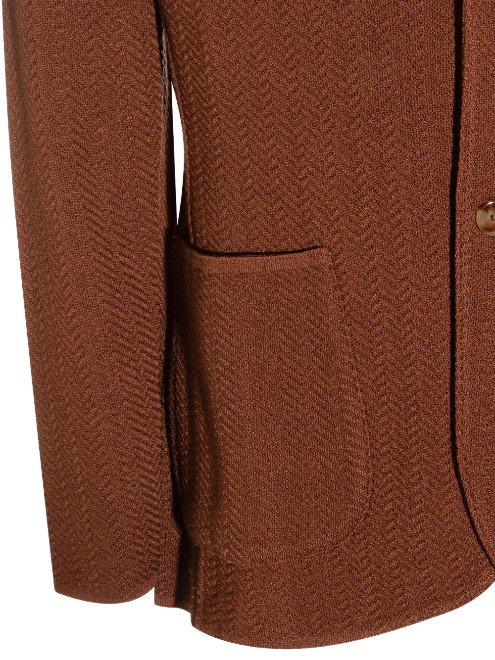 Lardini Jack met visgraatpatroon en zak Bruin