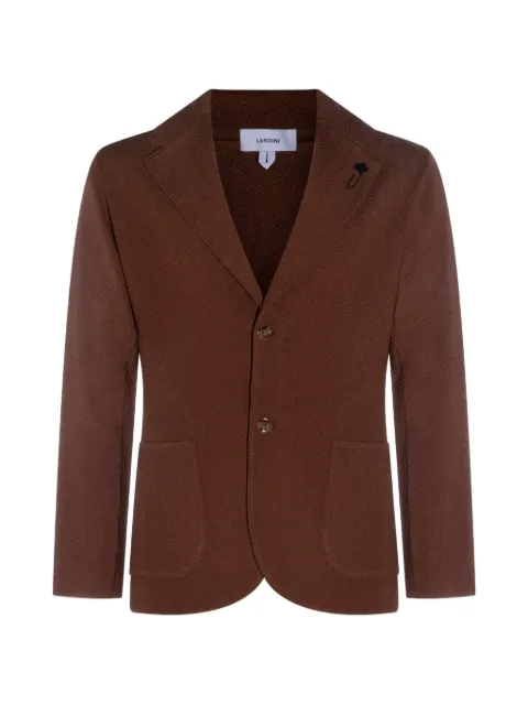 Lardini chamarra en pied de poule con bolsillo