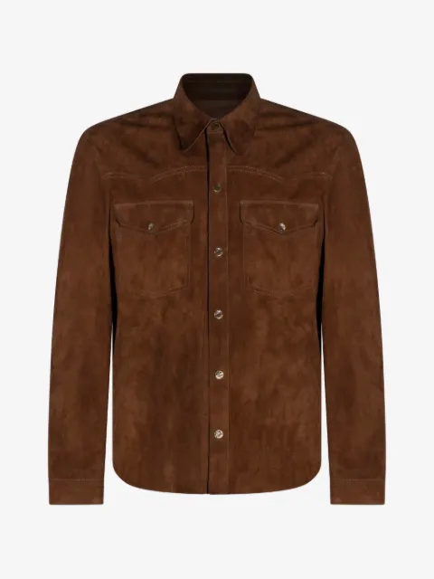 Salvatore Santoro buttoned flap-pocket leather jacket
