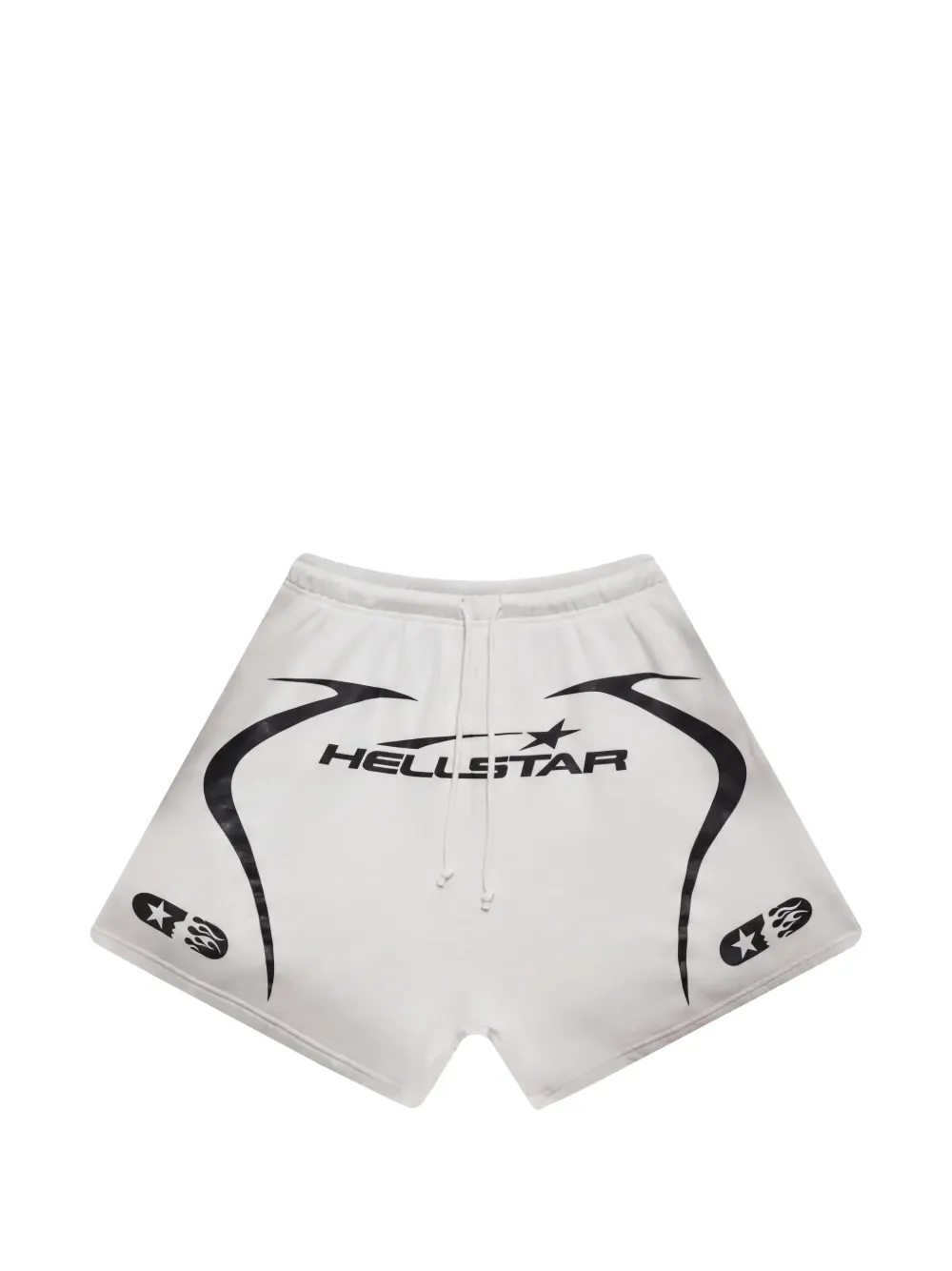 HELLSTAR Warm Up printed shorts - Bianco