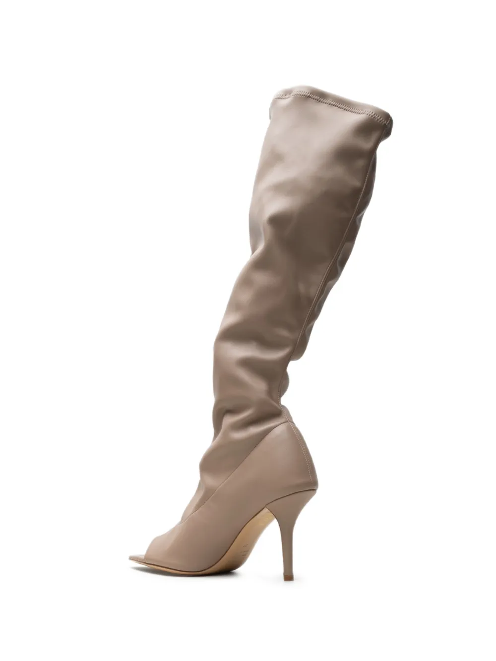 GIABORGHINI open-toe boots Beige