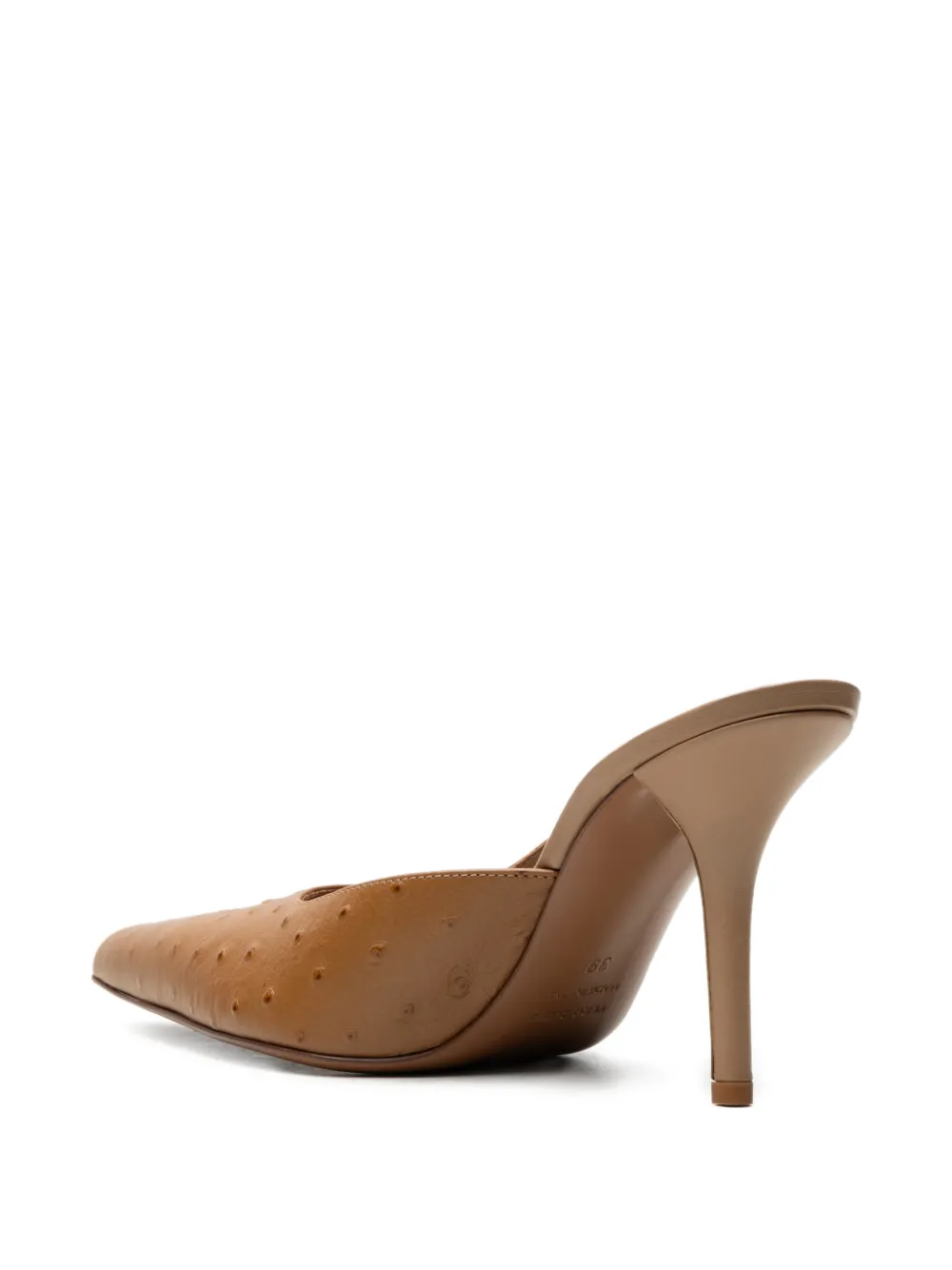 GIABORGHINI Leren muiltjes Bruin