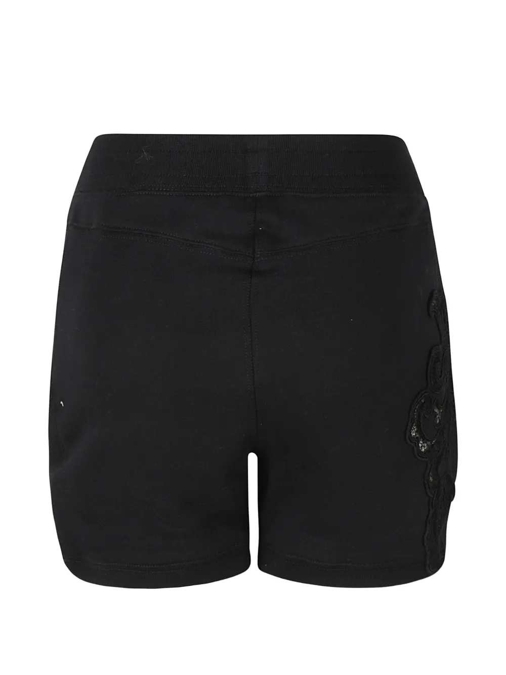 Ermanno Scervino Shorts met kanten applicatie Zwart