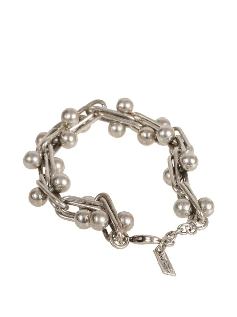 Saint Laurent chain beaded bracelet
