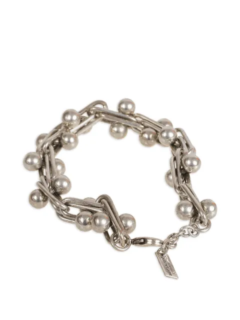 Saint Laurent chain beaded bracelet
