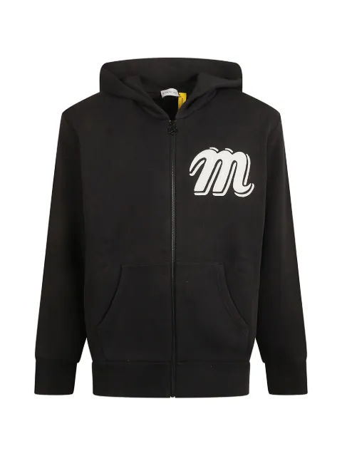 Moncler x Mercedes-Benz appliqué zip hoodie