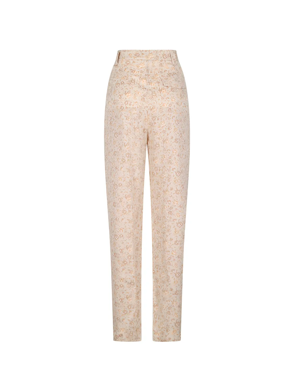 Alessandra Rich Floral-print Trousers in Neutrals, view 2