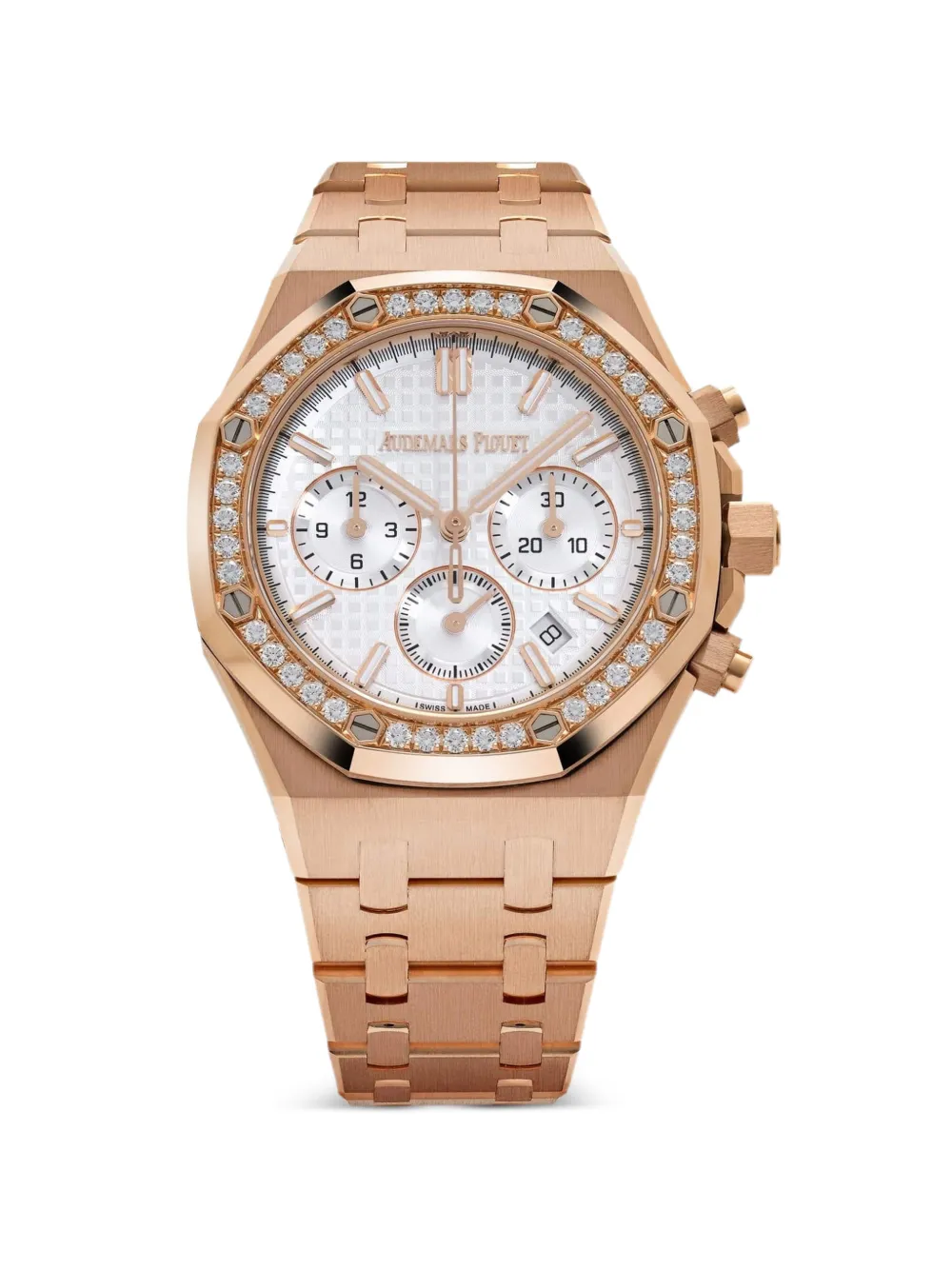 Audemars Piguet Royal Oak Chronograph mit Diamanten 38mm - Rosa