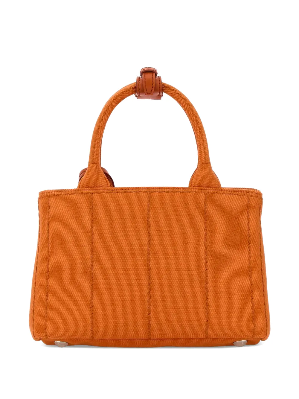 Prada Jardinière canvas mini-shopper Oranje