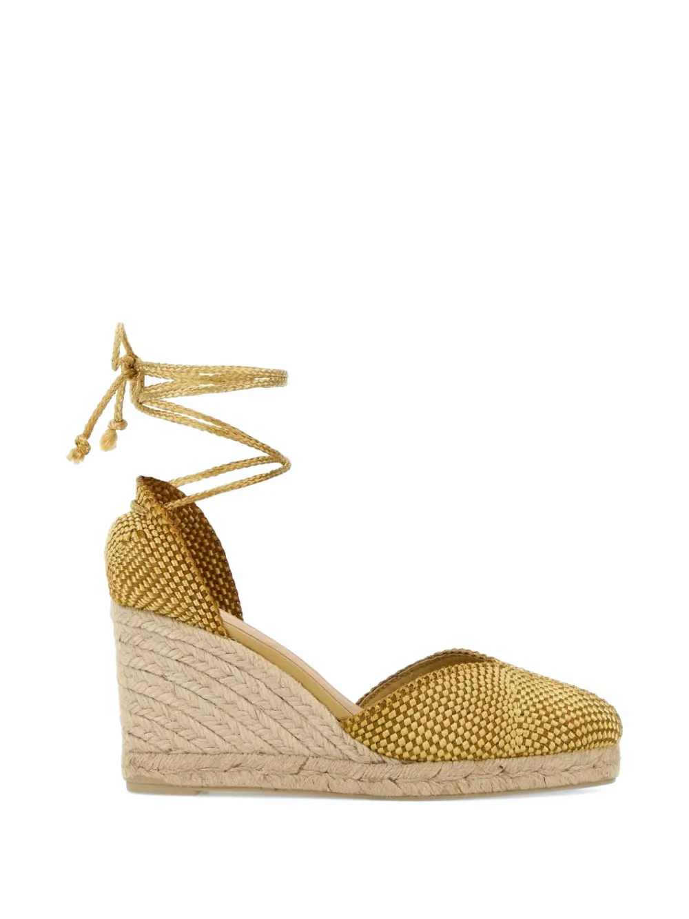 Castañer tie woven espadrille - Giallo