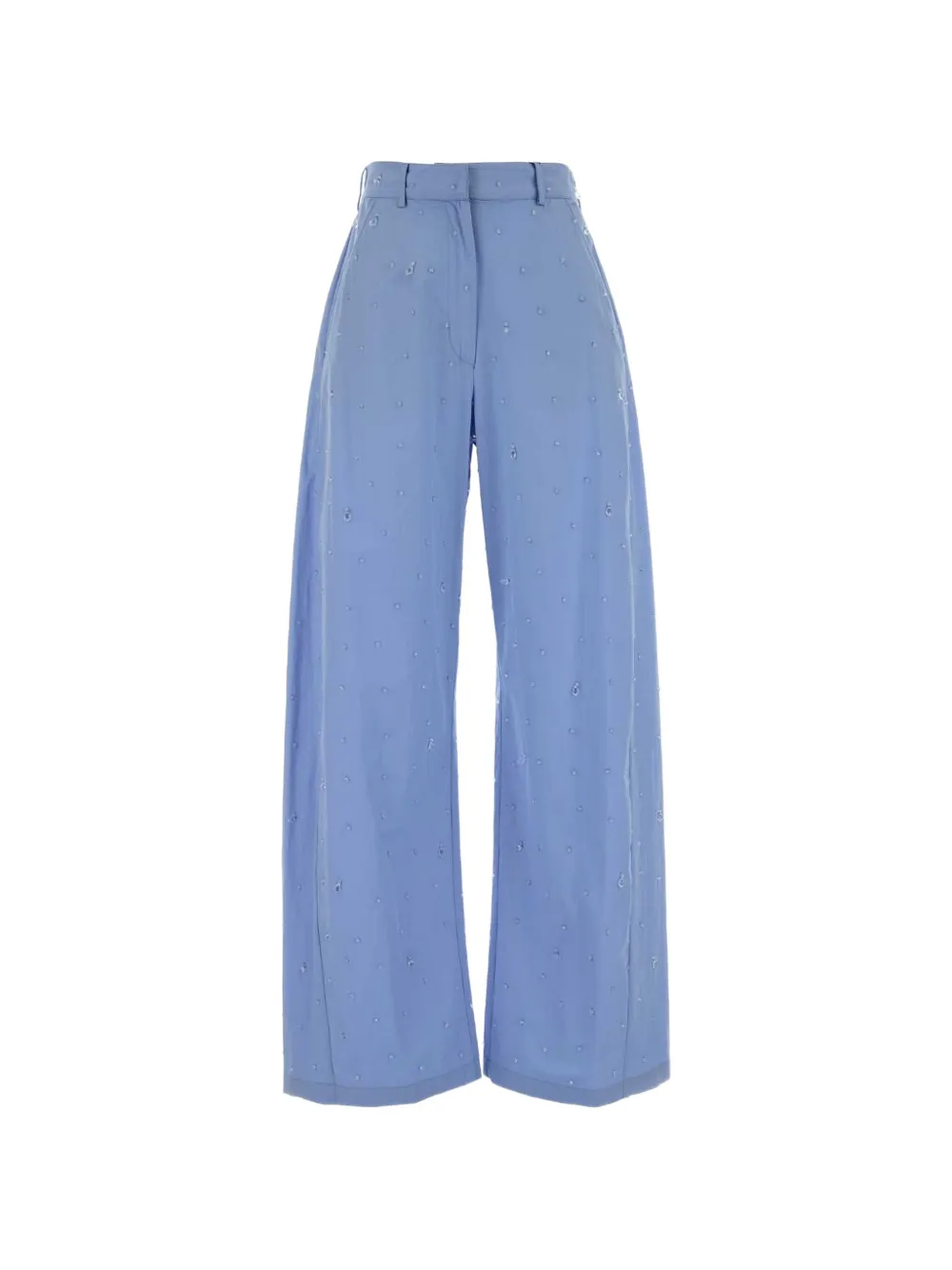 Giuseppe Di Morabito poplin wide-leg trousers - Blu