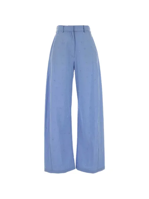 Giuseppe Di Morabito poplin wide-leg trousers
