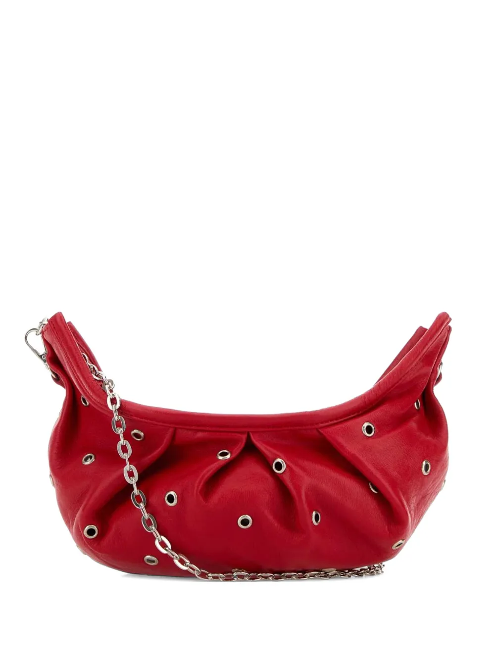 Gimaguas studded details shoulder bag - Rosso
