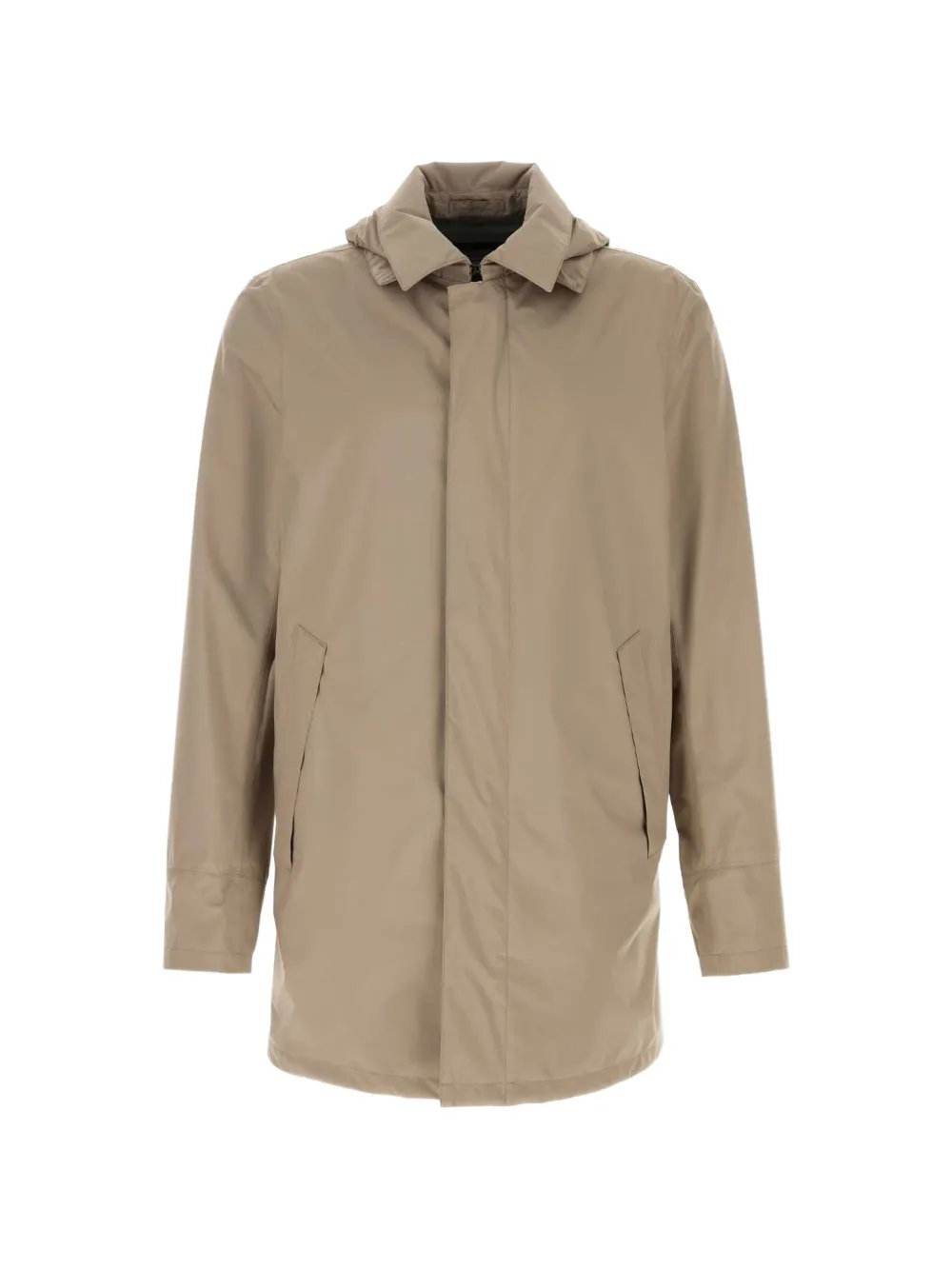 Herno hooded raincoat - Nude