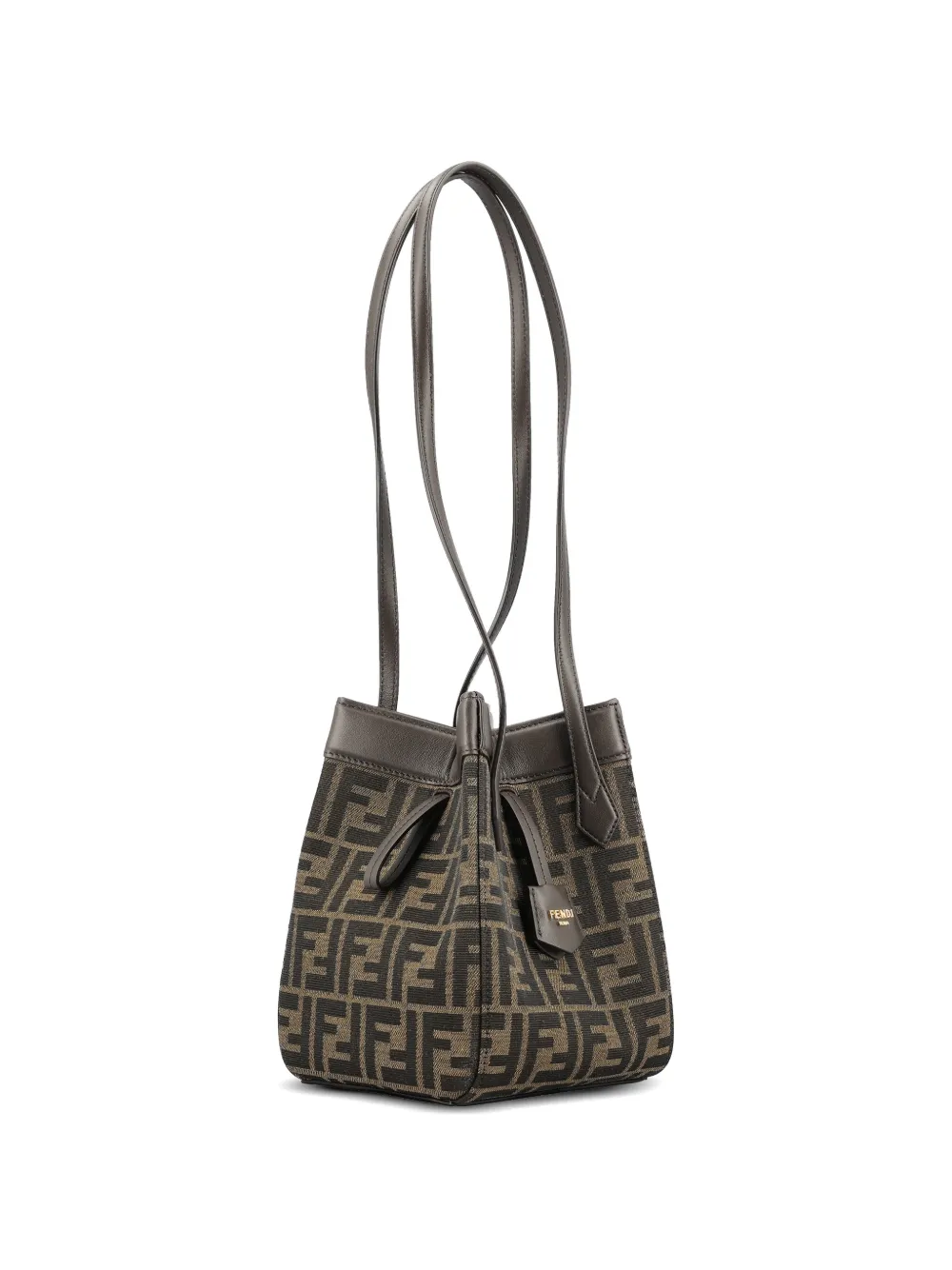  Fendi Mini Origami Tote Bag - Brown 