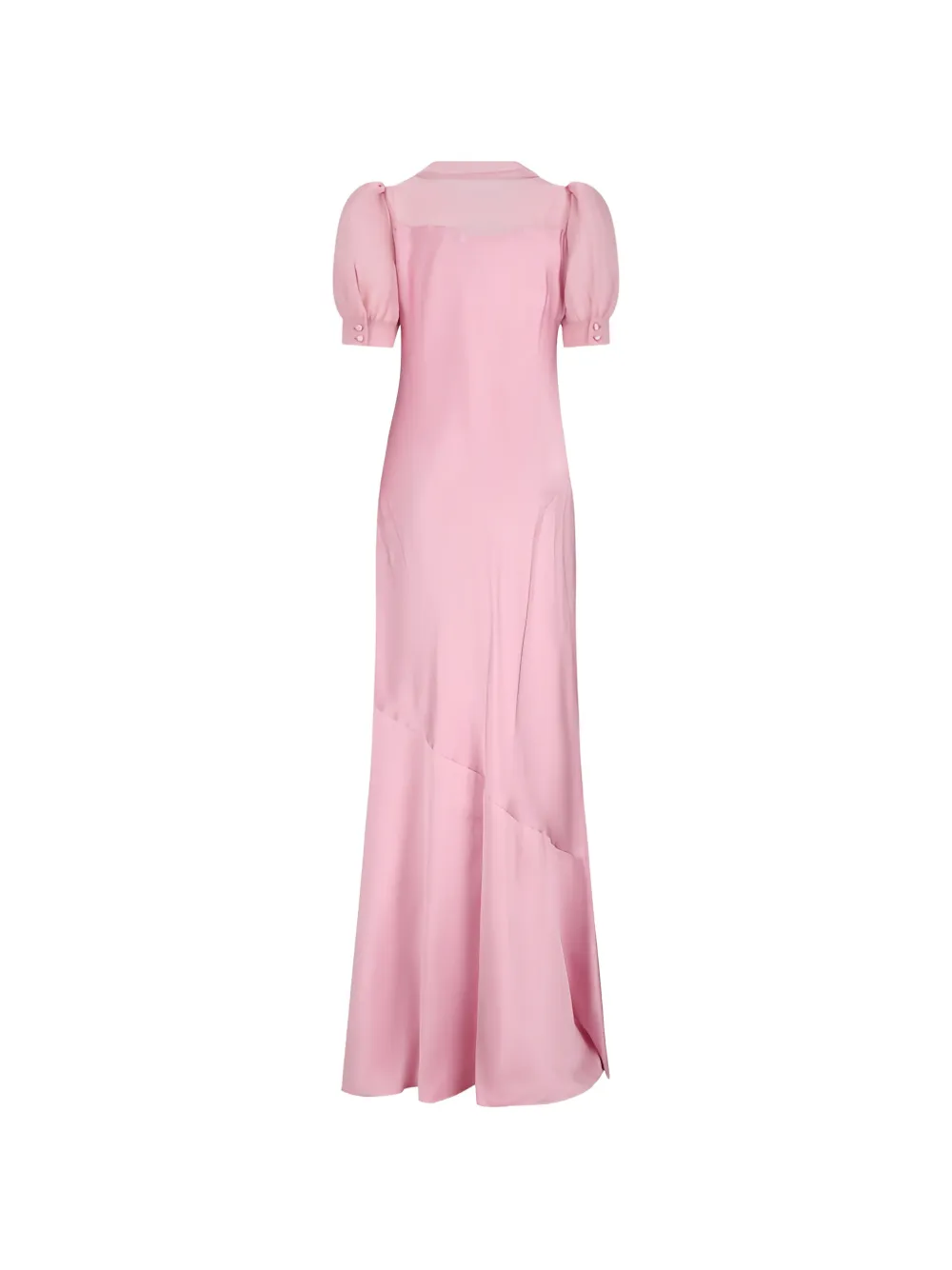 Short-Sleeve Georgette Maxi Dress
