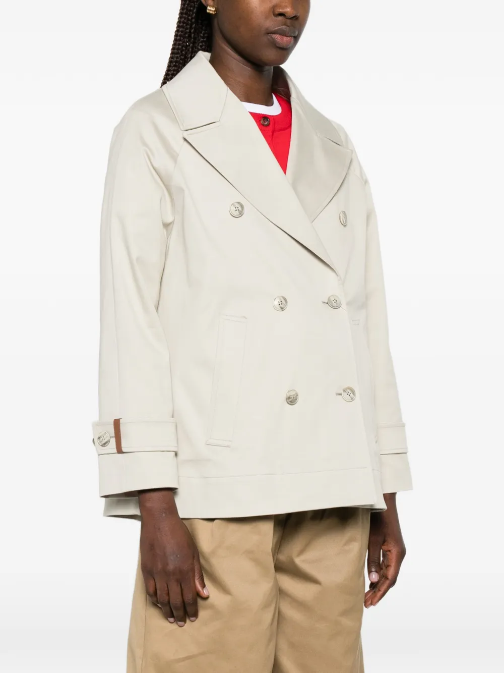 Herno Jack met dubbele rij knopen Beige