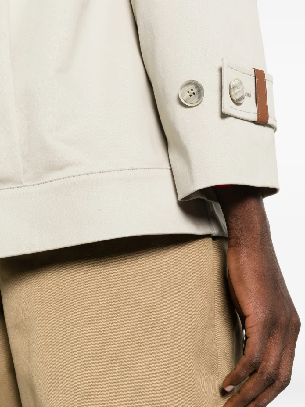 Herno Jack met dubbele rij knopen Beige