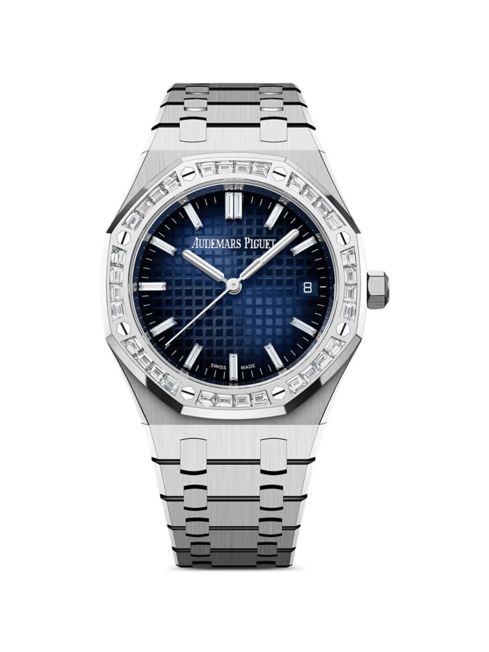 Audemars Piguet Orologio Royal Oak con diamanti 34mm 2024 - Argento