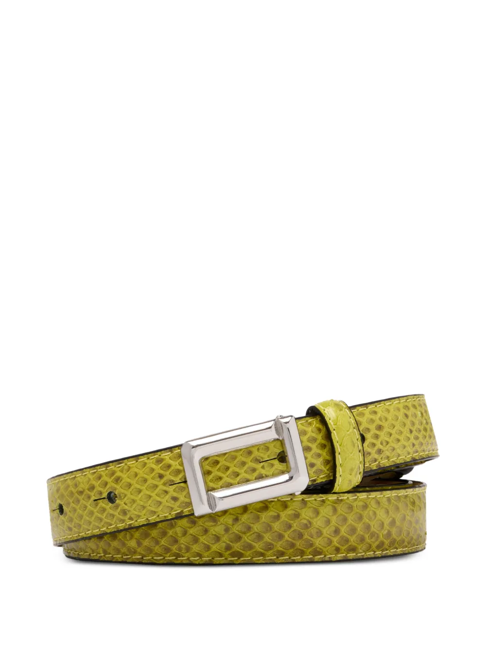 Lancel buckle adjustable belt - Verde