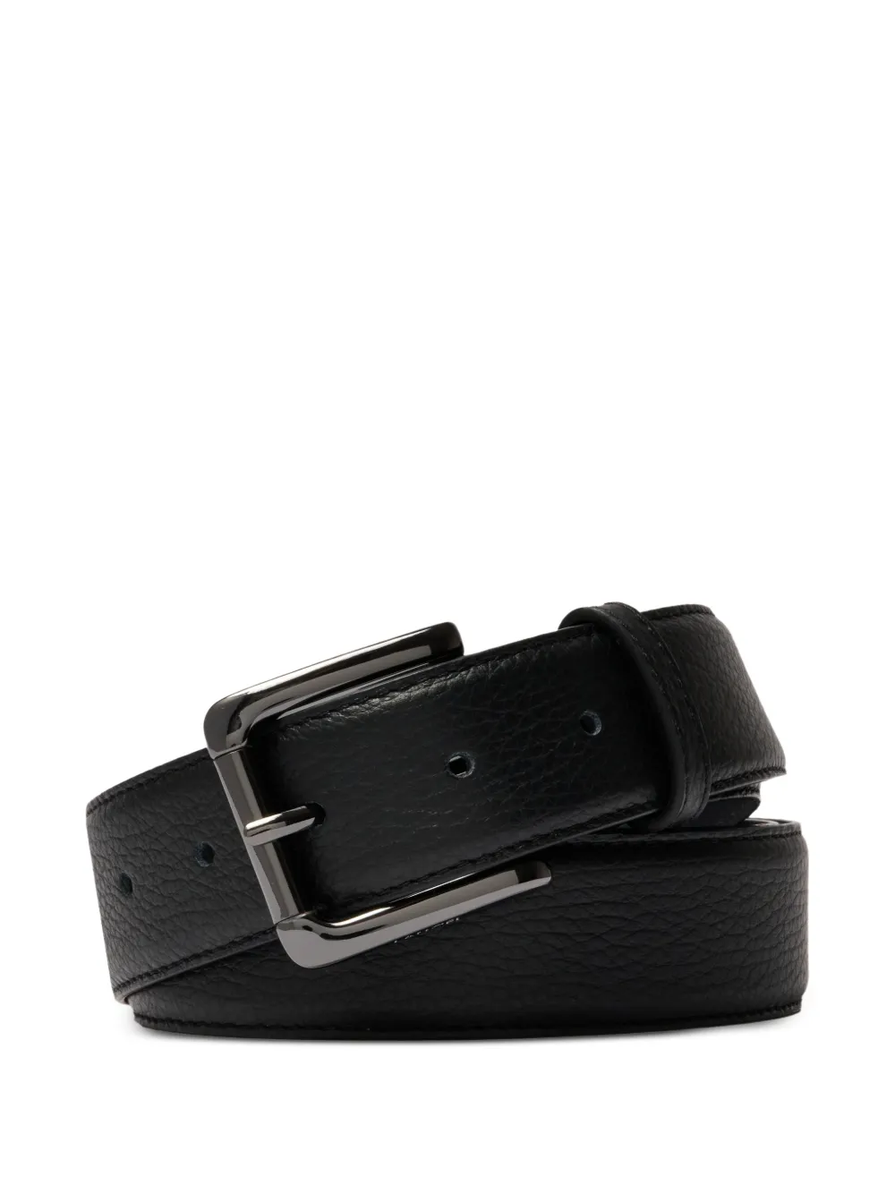 Lancel adjustable grained-leather belt - Nero