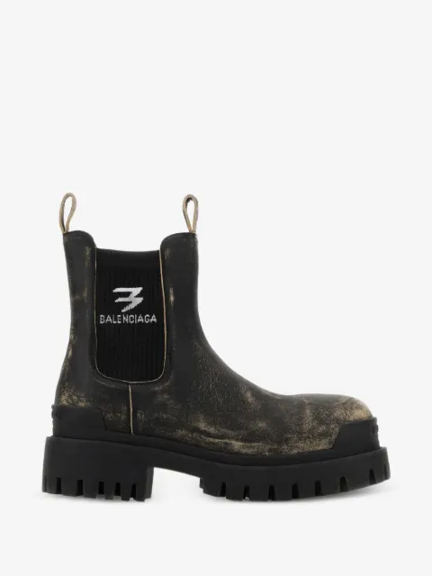 Strike leather Chelsea boots