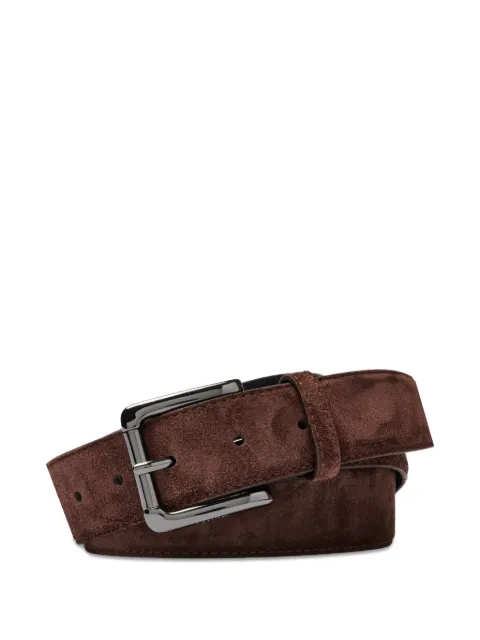 Lancel adjustable suede belt
