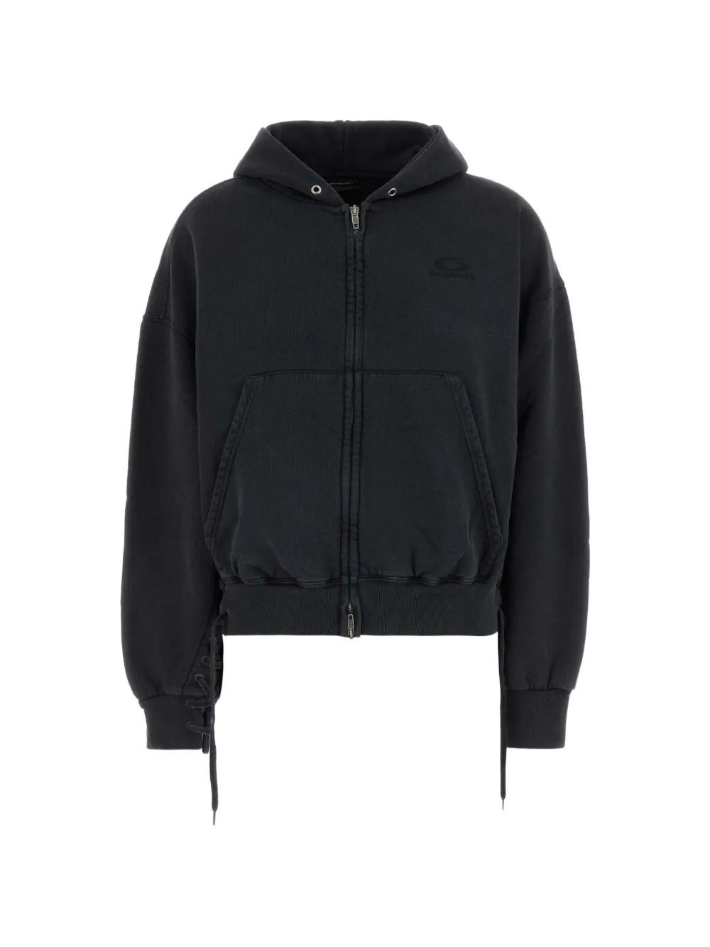 Balenciaga laced-sleeves hoodie - Nero