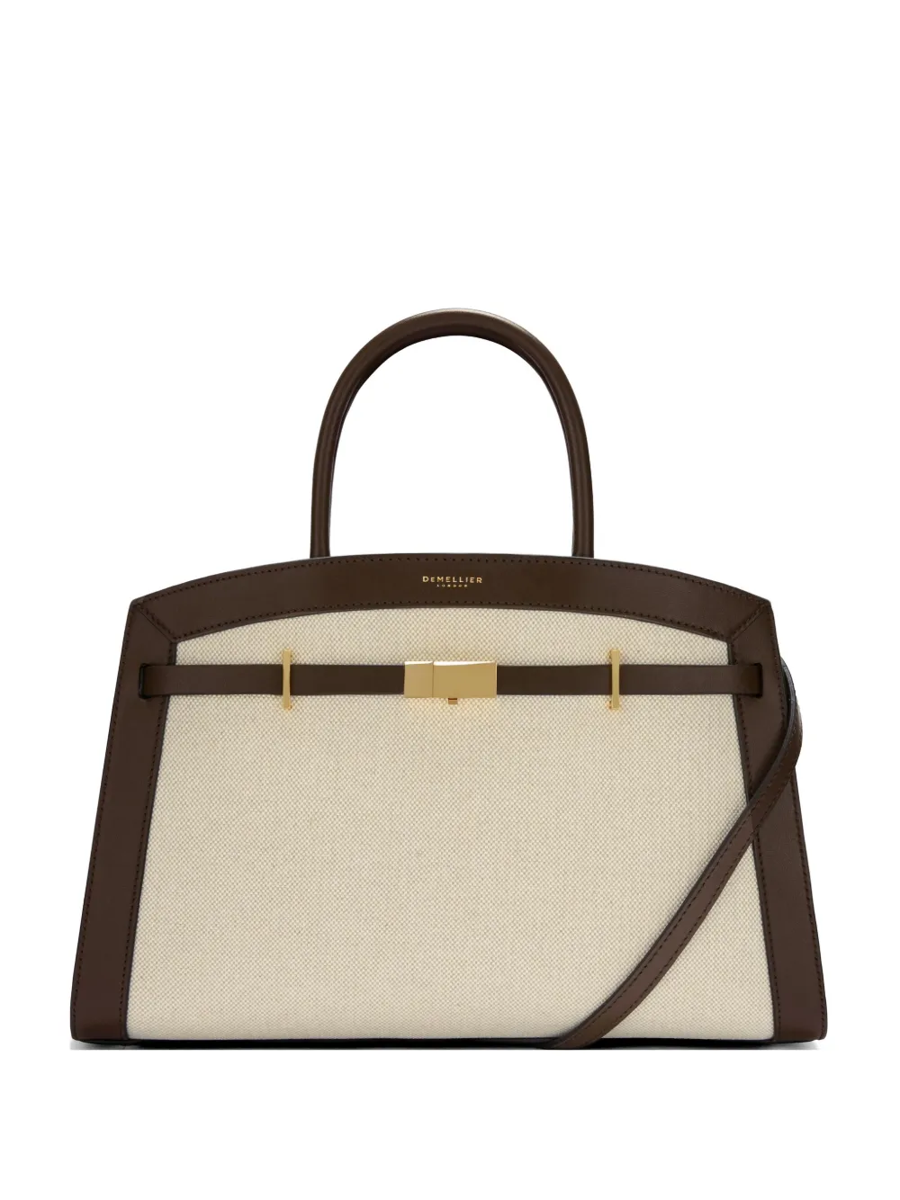 DeMellier Borsa tote The Hudson media con stampa - Toni neutri