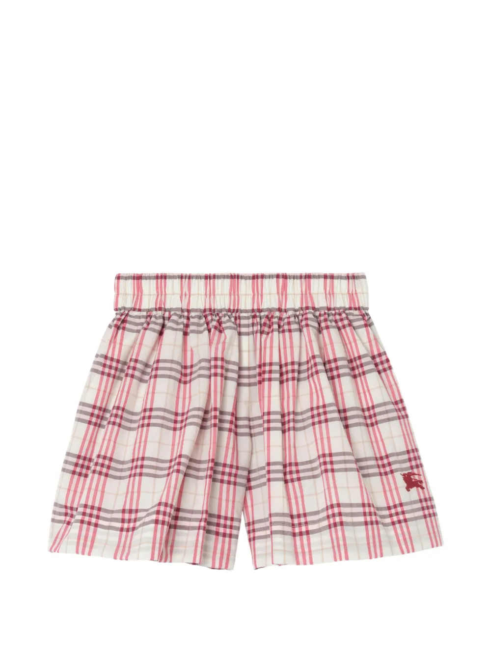 Burberry Kids Check cotton shorts - Neutrals