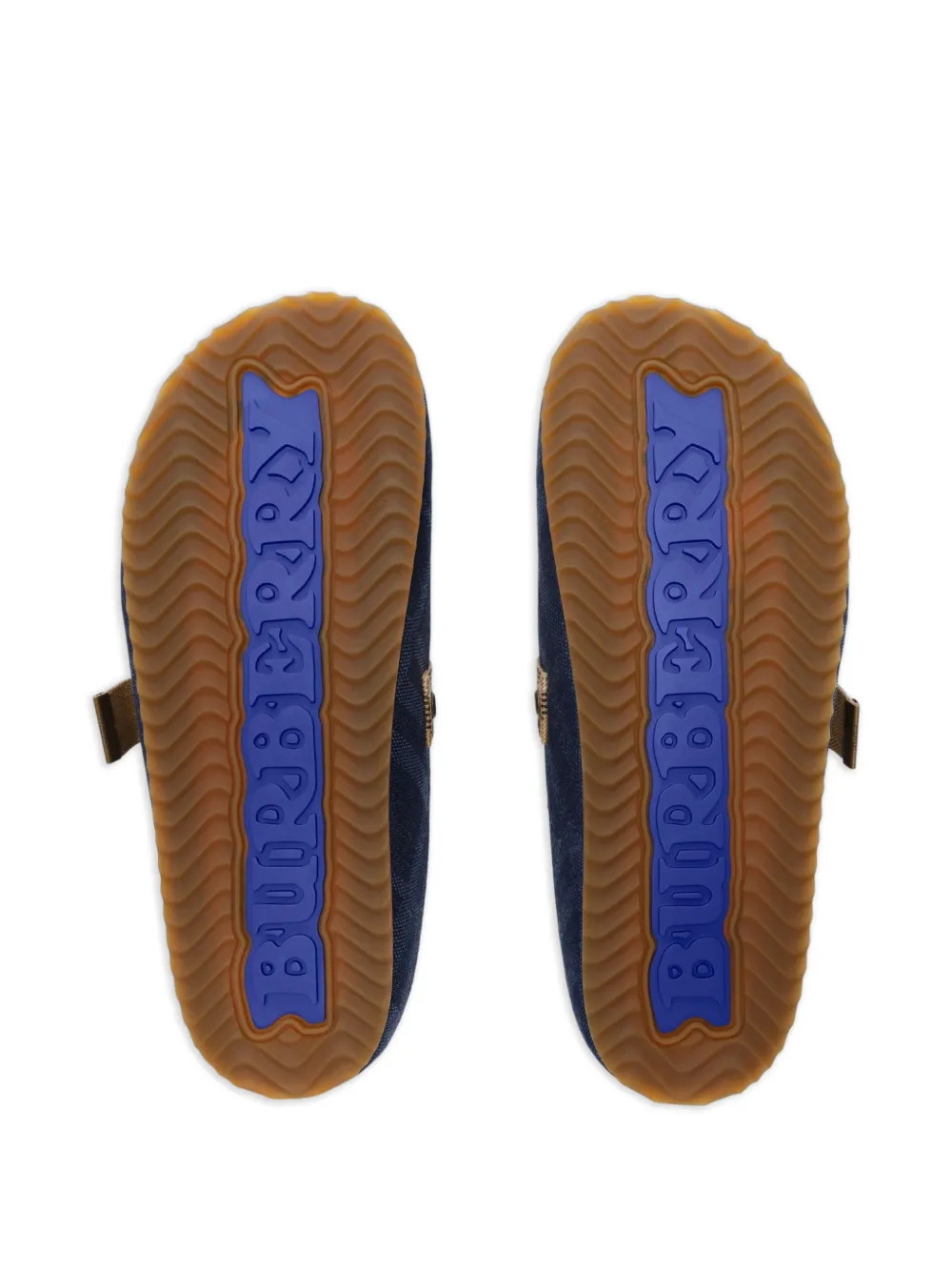 Burberry Geruite denim Urchin klompen Blauw